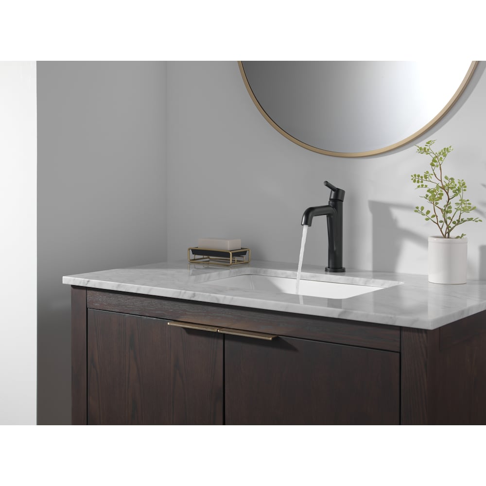 Robinet de salle de bain à poignée unique Nicoli en noir