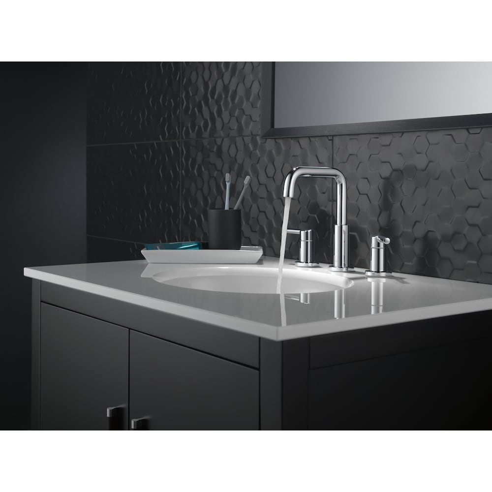 Robinet de lavabo de salle de bain à 2 poignées de 8 pouces de Nicoli en chrome