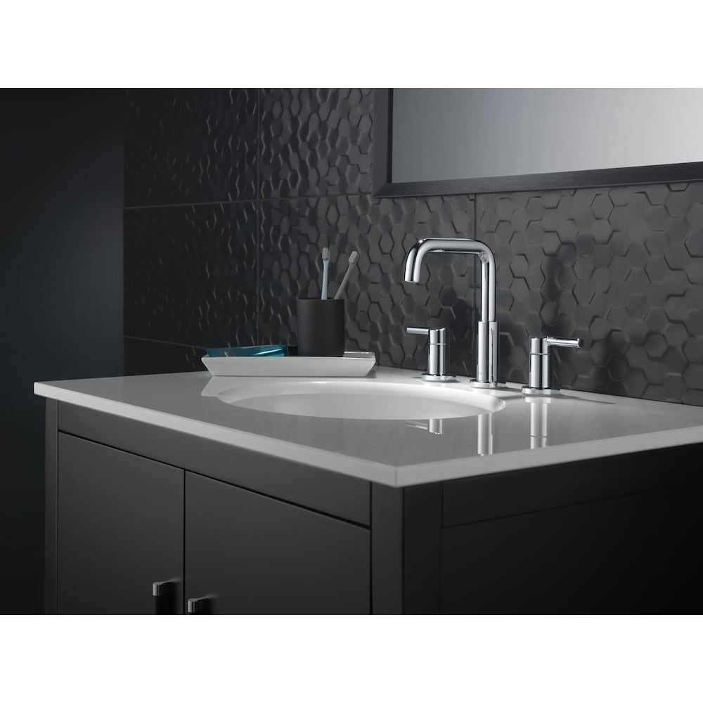 Robinet de lavabo de salle de bain à 2 poignées de 8 pouces de Nicoli en chrome
