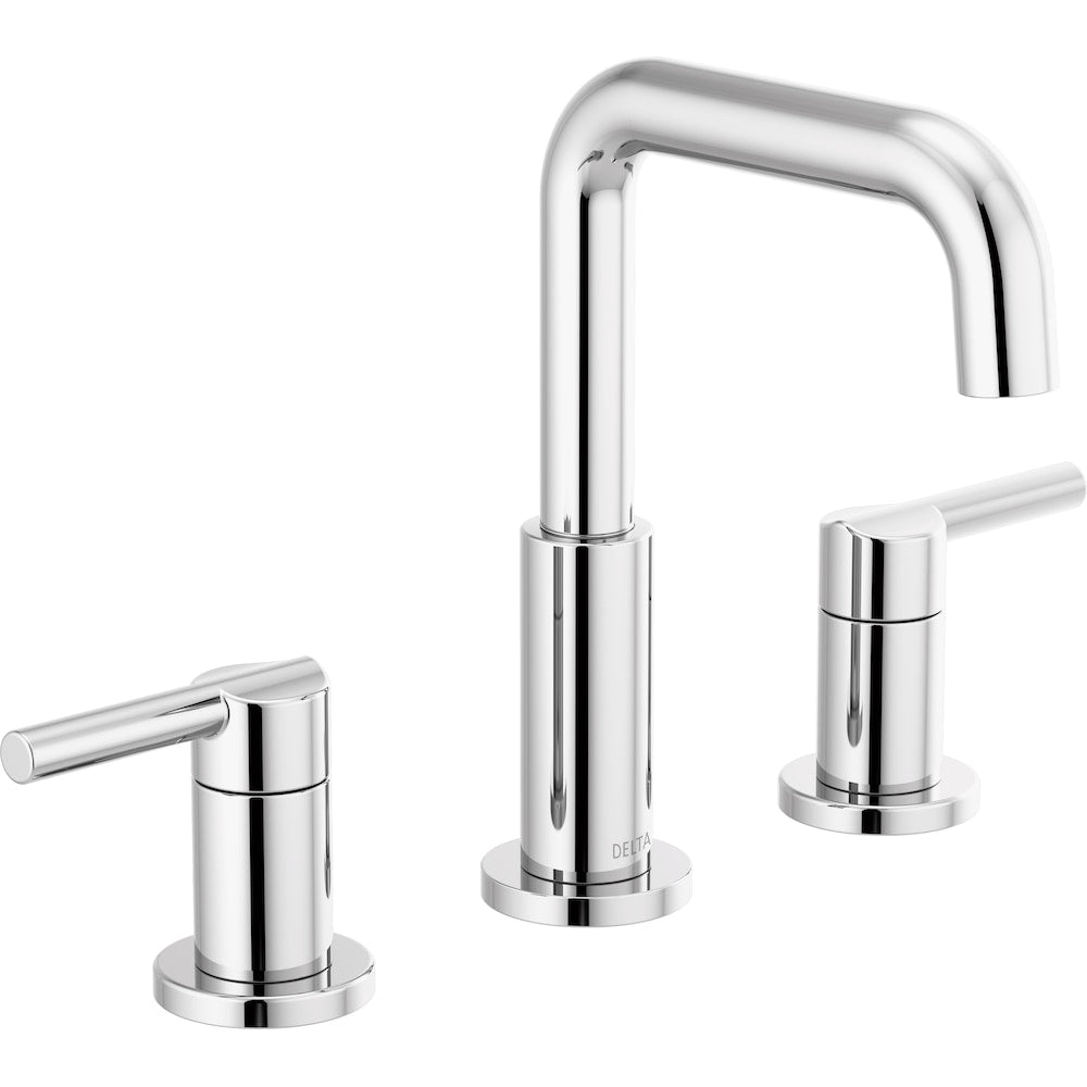 Robinet de lavabo de salle de bain à 2 poignées de 8 pouces de Nicoli en chrome