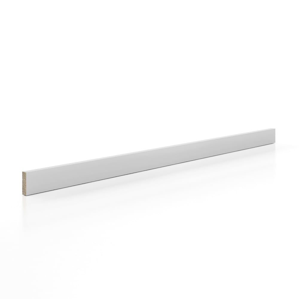 Manchester - Moulure en blanc polaire, MDF, 96 pouces x 2,5 pouces x 0,75 pouce