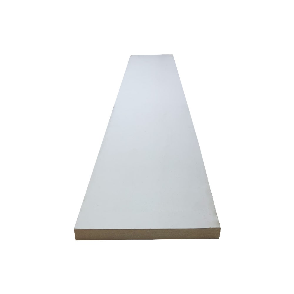 1/2-inch x 4 1/2-inch x 14 ft. MDF Primed Eased 1 Edge Modern Baseboard