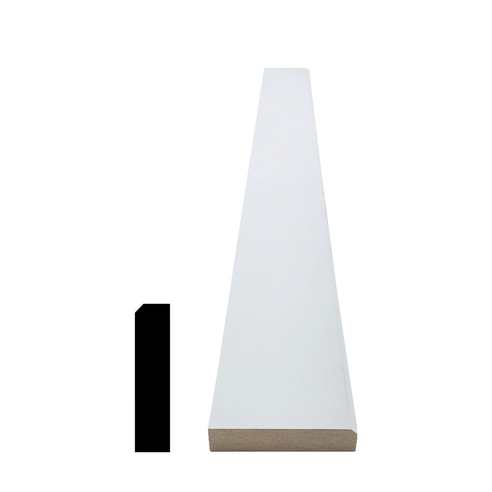 5/8-inch x 2 1/2-inch x 14 ft. MDF Primed Modern Bevel Casing