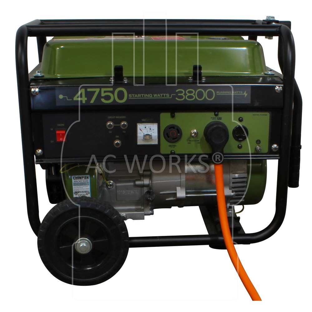 25ft 10/3 TT-30P RV/Generator 30A Plug to 3 Household Outlets