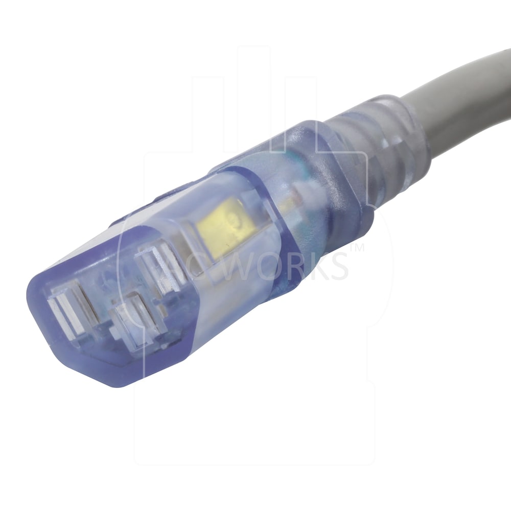 10ft 15 Amp 14/3 Medical/Hospital Grade Power Cord to IEC C13 End