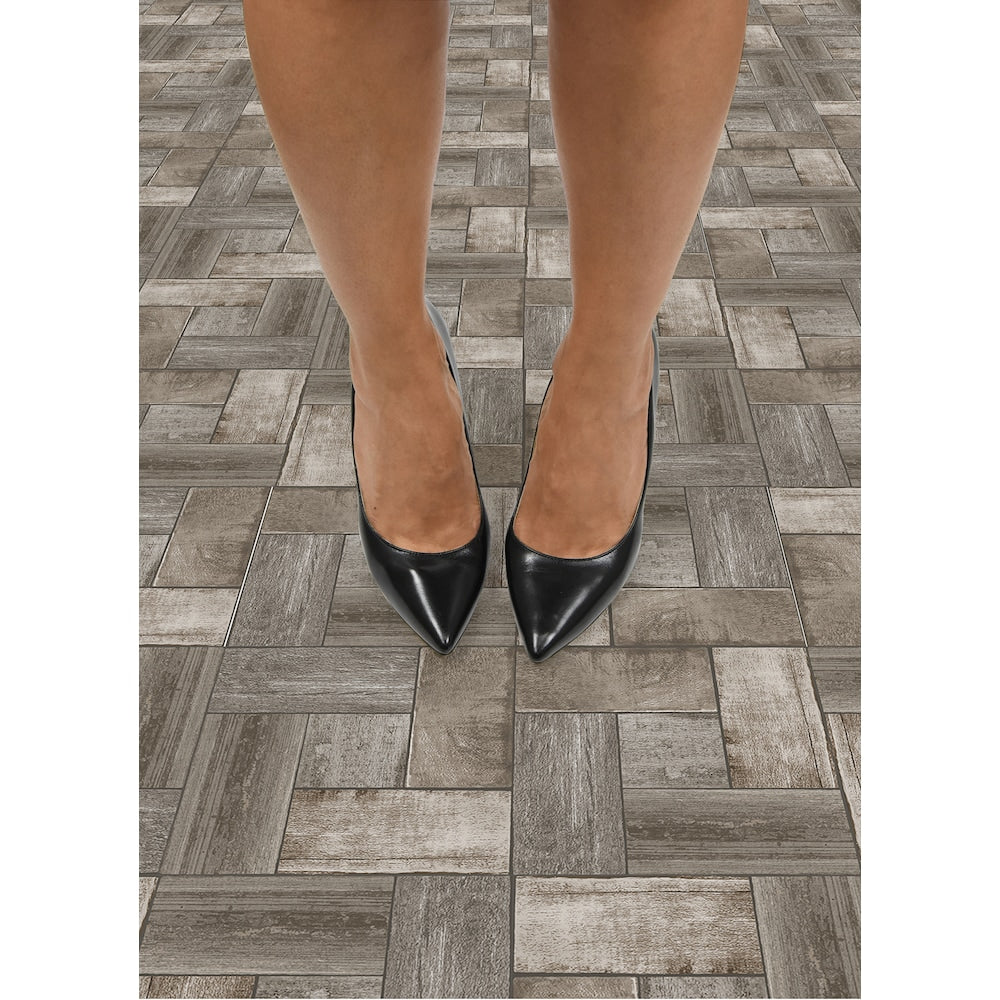Carreaux de sol en vinyle adhésifs Northwoods de 12 po x 12 po (20 pi2/caisse)