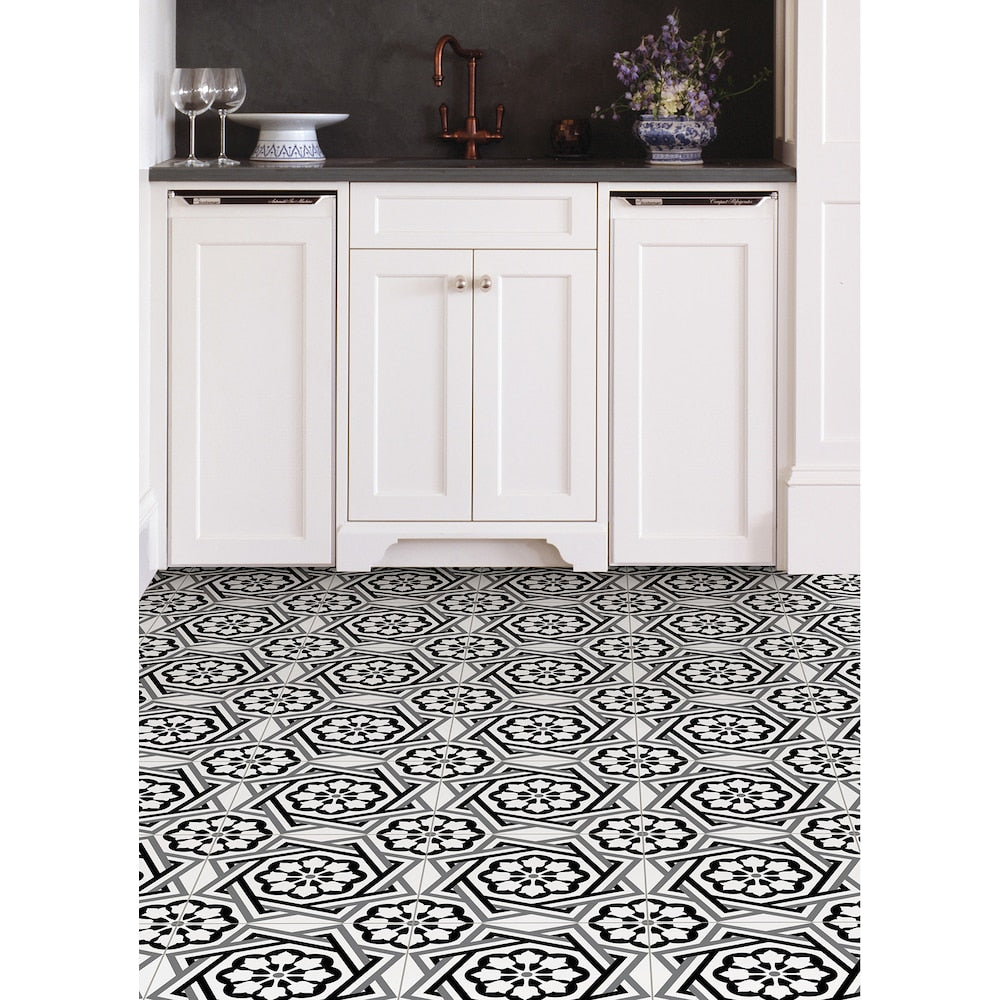 Carreaux de sol en vinyle autocollants Dakota de 12 po x 12 po (20 pi2/caisse)