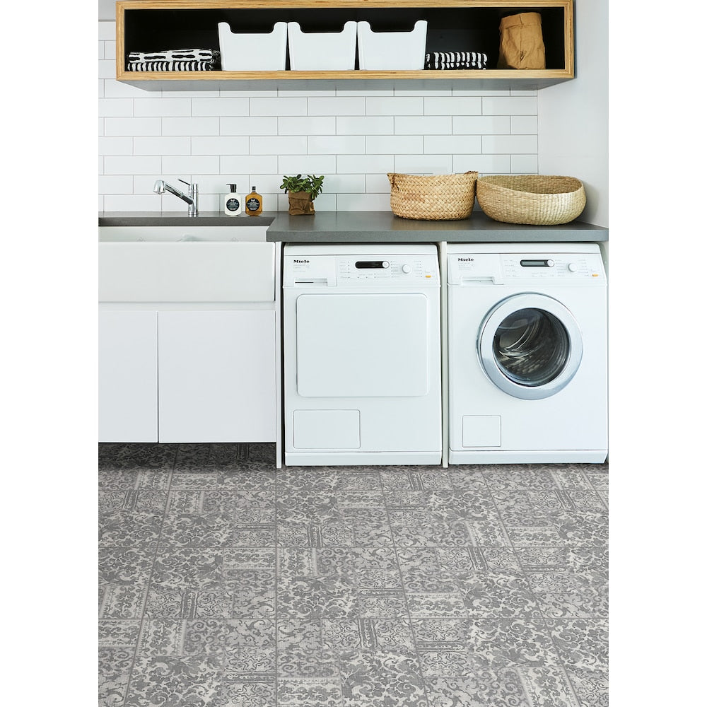 Carreaux de sol en vinyle adhésifs Rahele de 12 po x 12 po (20 pi2/caisse)