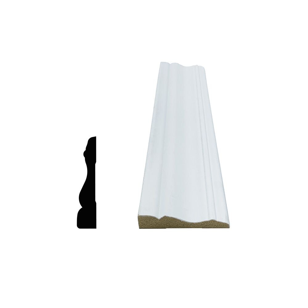 (560 pcs) 5/8-inch x 2.3/4-inch x 85-inch Colonial MDF Primed Fibreboard Casing (Full Unit)