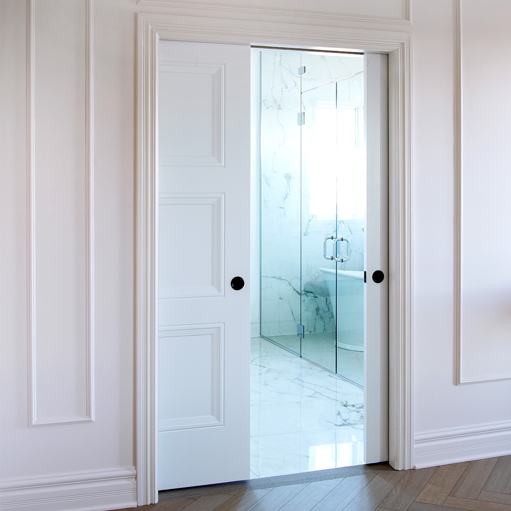 (468 pièces) Moulure de butée de porte en MDF colonial Prmd de 3/8 po x 1 3/8 po x 84 po (unité partielle)