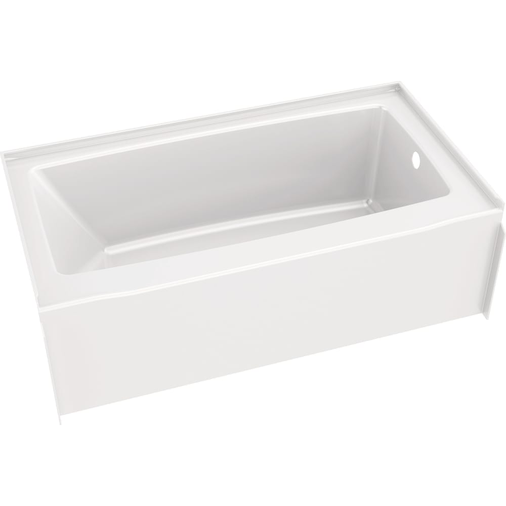 Classic 500 60 in. x 32 in. Right Drain Rectangular Alcove Bathtub in High Gloss White