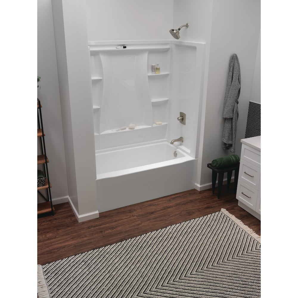 Classic 500 60 in. x 32 in. Right Drain Rectangular Alcove Bathtub in High Gloss White