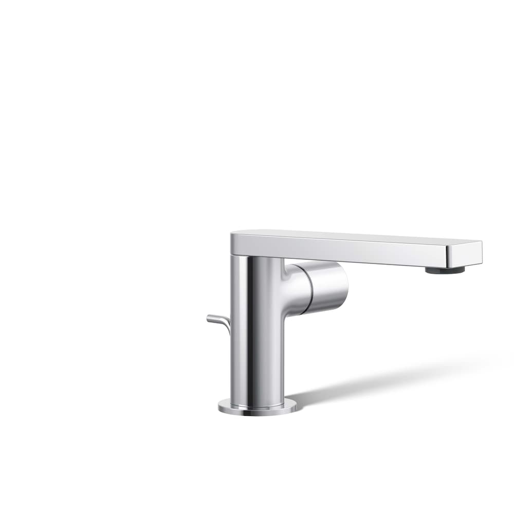 Composed Single-Hand Bathroom Sink Faucet with Pure Handle in Polished Chrome