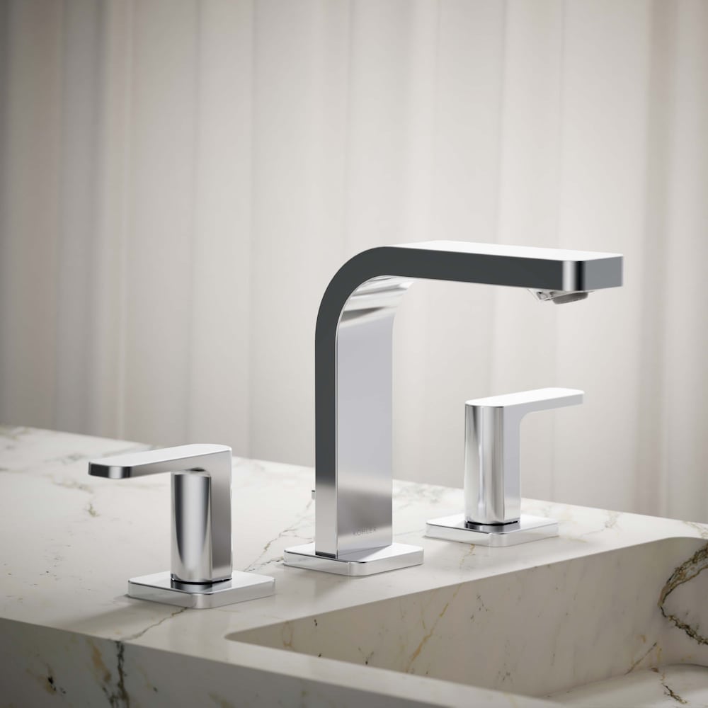 Parallel Widespread 2-Handle Bathroom Faucet in Polished Chrome