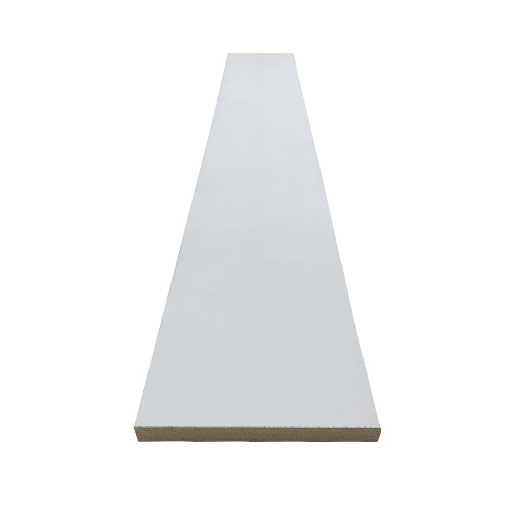 MDF Primed Modern baseboard 3/8 x 3.1/2 x 8'
