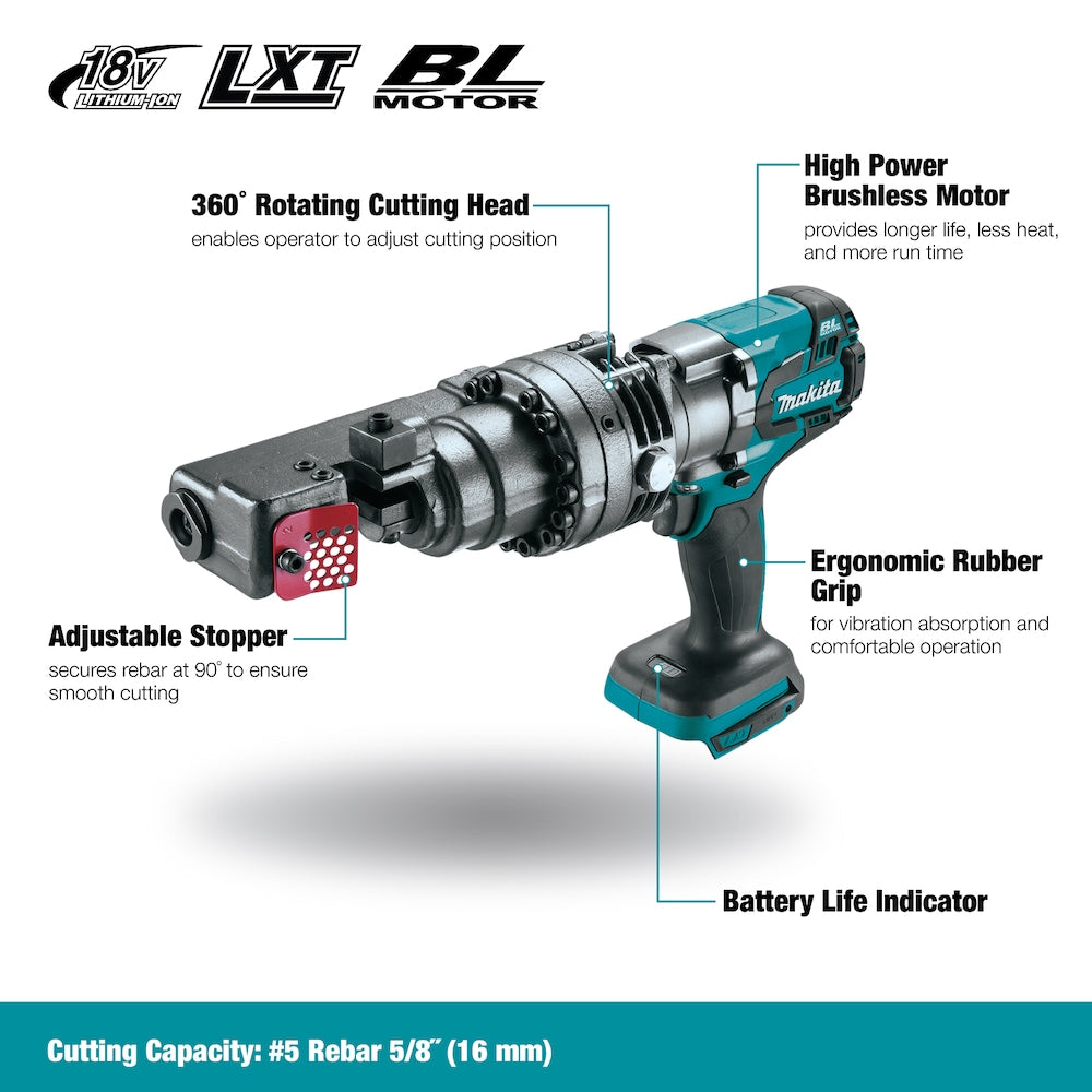 Coupe-barres d'armature haute puissance sans fil au lithium-ion 18 V LXT avec butée réglable (outil uniquement)