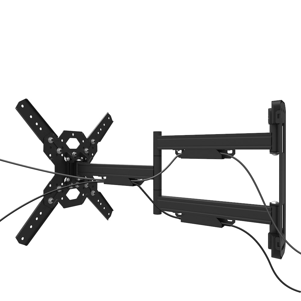 Stainless Steel Full Motion Single Stud Outdoor TV Mount for 30  70 TVs
