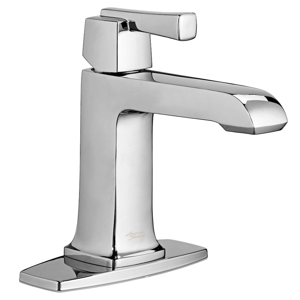 Robinet de lavabo de salle de bain à trou unique Townsend en chrome (robinet et drain inclus)