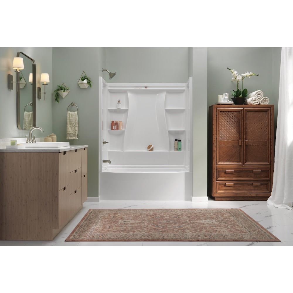Classic 500 60 in. W x 61.25 in. H x 32 in. D Direct-to-Stud Alcove Tub Surround High Gloss White