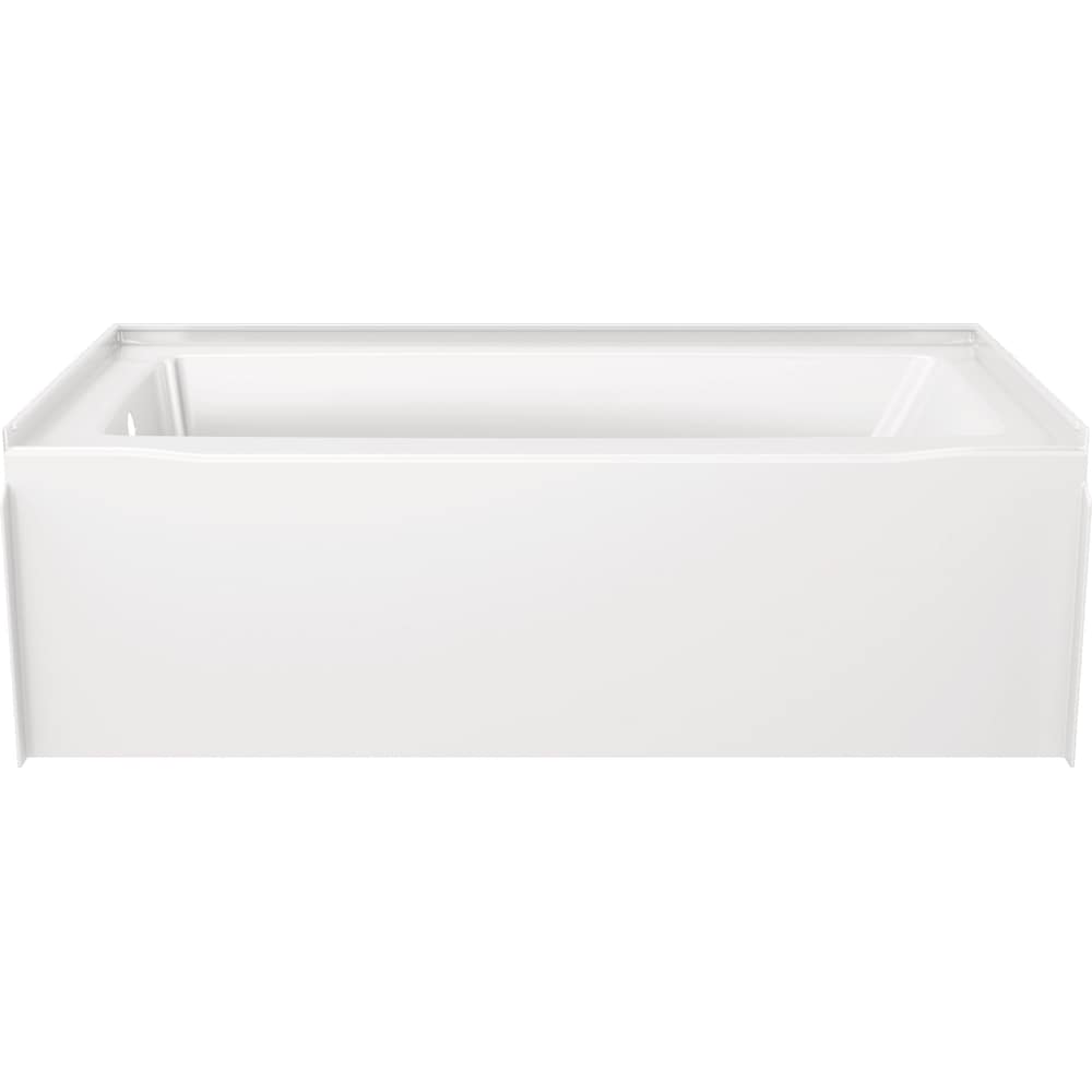 Classic 500 60 in. x 32 in. Left Drain Rectangular Alcove Bathtub in High Gloss White