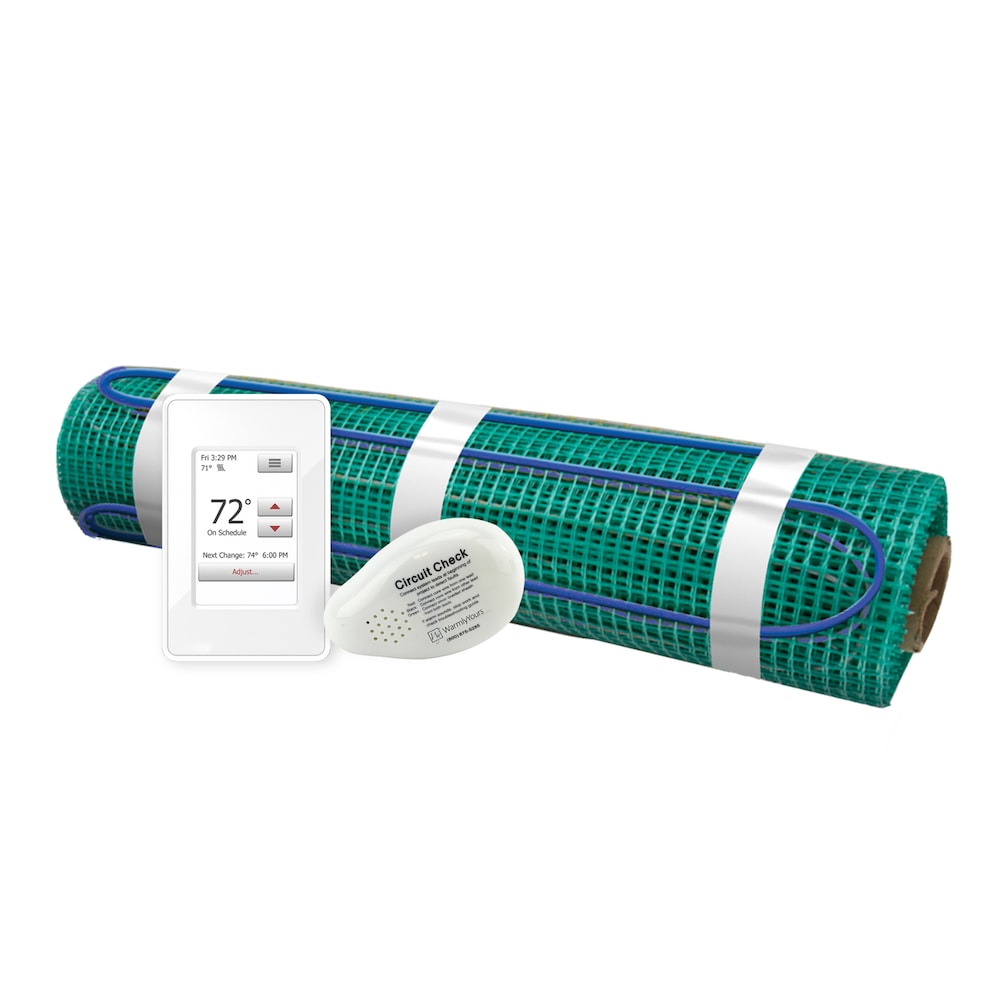 TempZone Heat Kit 120V Roll 1.5'x 30' with nSpire Touch Thermostat 45 SqFt for Tile Hardwood & LVT