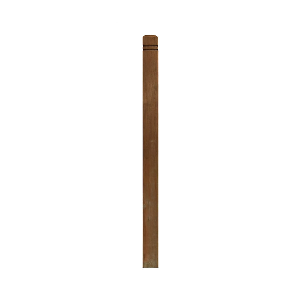 3.5 in. x 3.5 in. x 54 in. Brown Pressure Treated Post