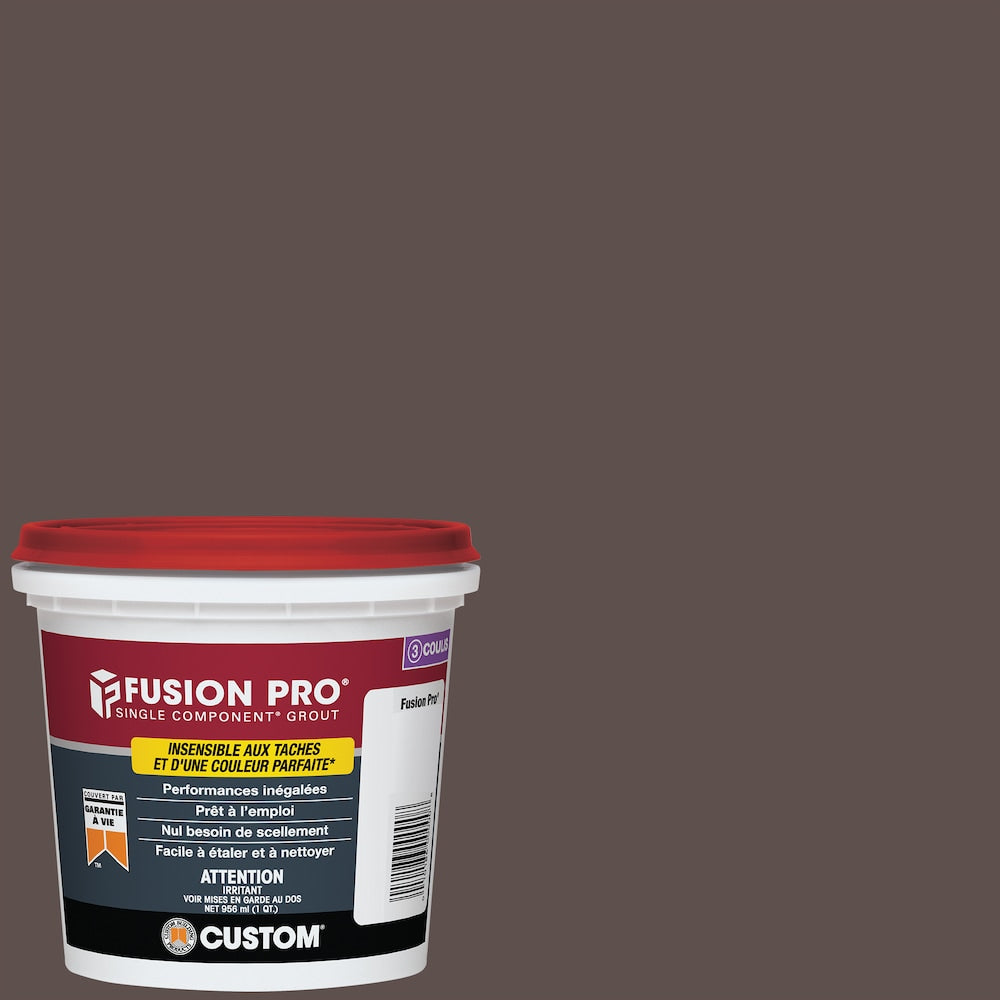 Fusion Pro 647 Brown Velvet 1 Qt. Single Component Grout