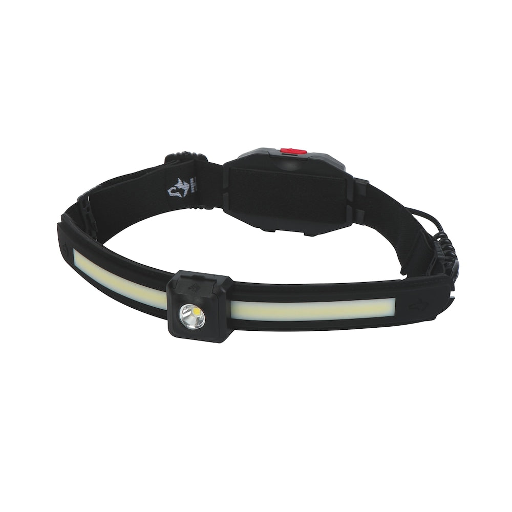 Lampe frontale mince à double faisceau de 350 lumens