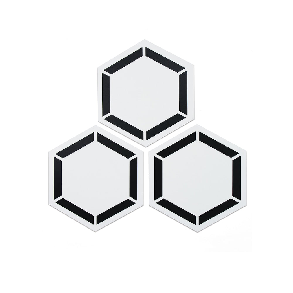 Coltrane Peel & Stick Hexagon Floor Tiles Set of 20
