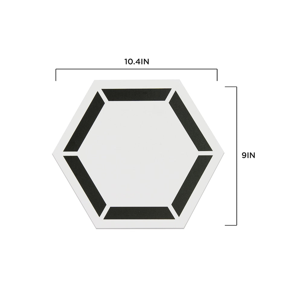 Lot de 20 dalles de sol hexagonales autocollantes Coltrane