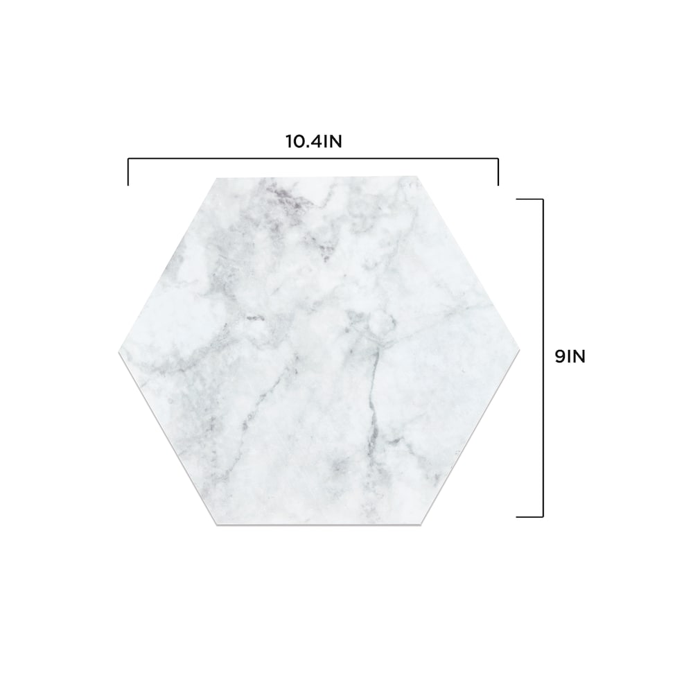 Lot de 20 carreaux de sol hexagonaux adhésifs Milena