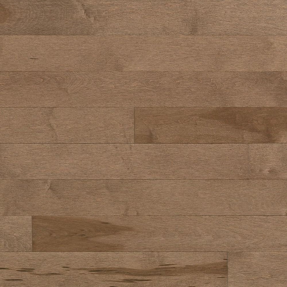 Plancher en érable massif Nougatine mat ¾ de pouce d'épaisseur x 3¼ pouces de largeur x longueur variable (20 pi²/boîte)