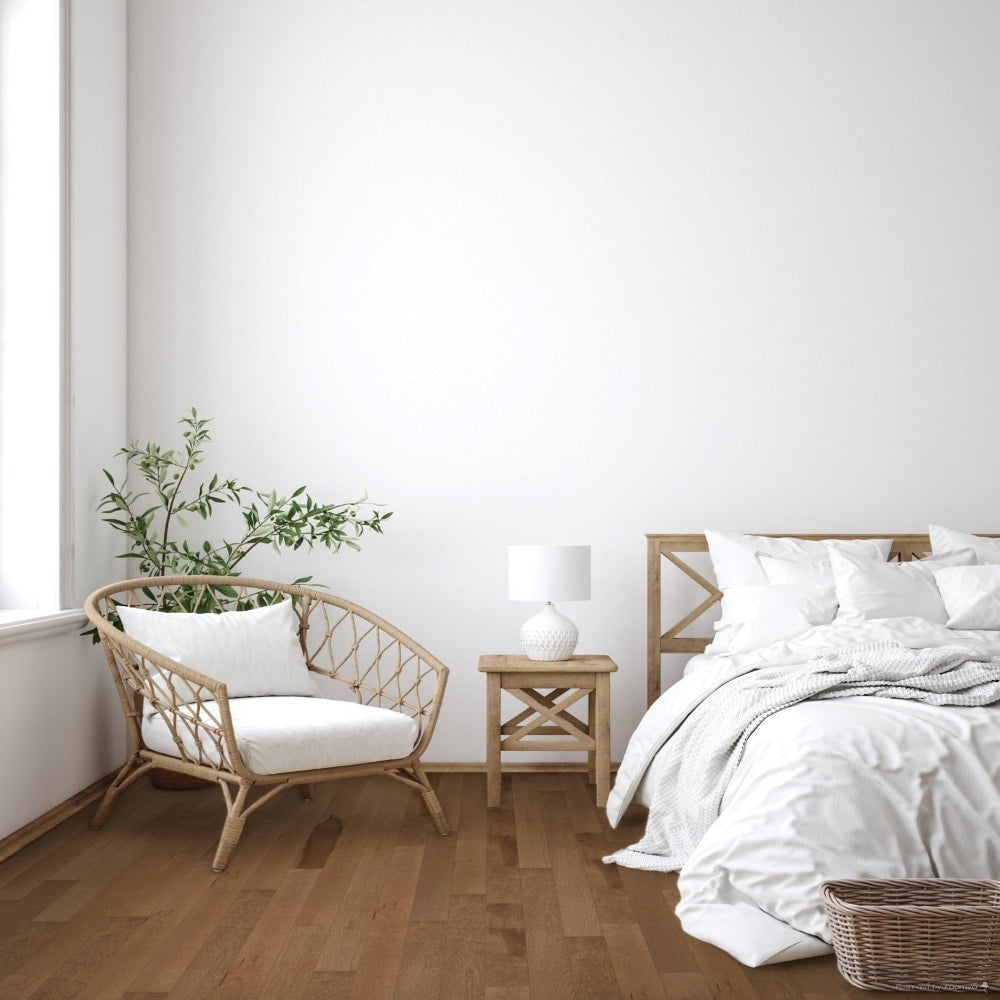 Plancher en érable massif abricot mat, ¾ de pouce d'épaisseur x 3¼ pouces de largeur x longueur variable (20 pi²/boîte)