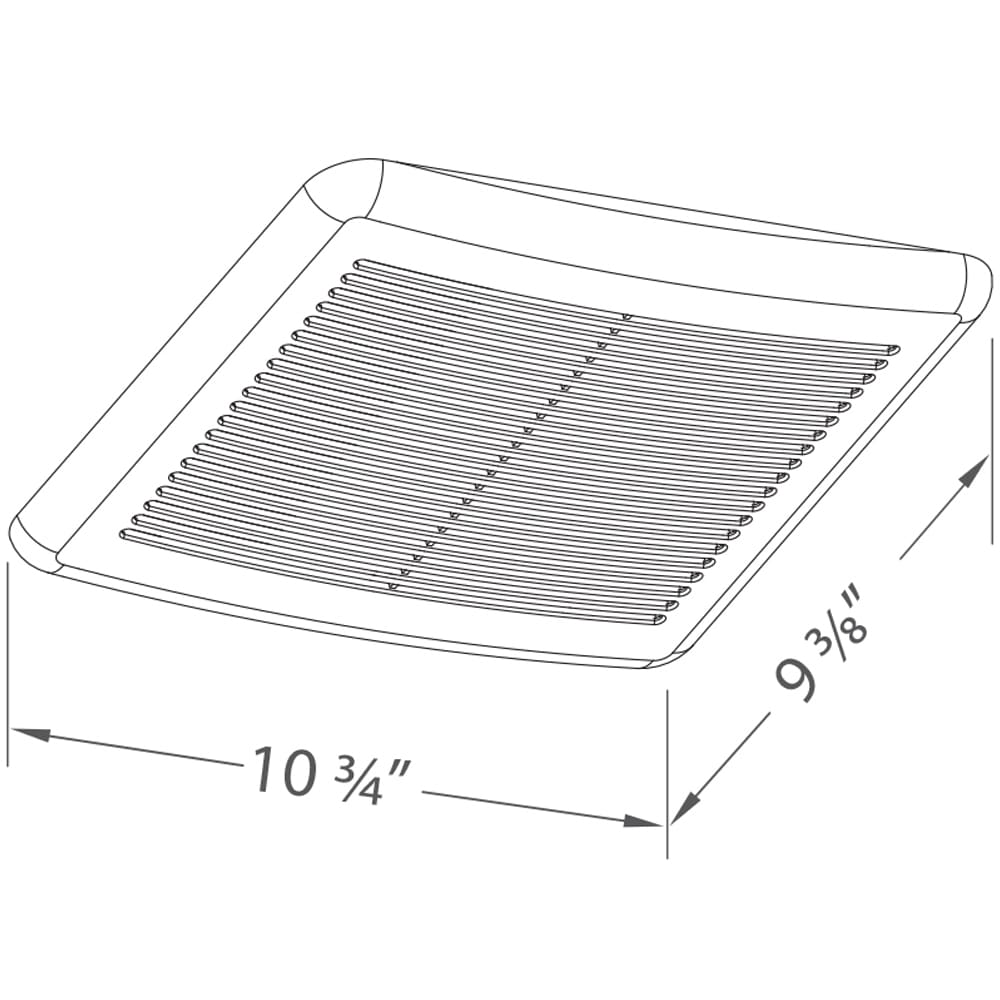 Integrity 100 CFM Wall or Ceiling Bathroom Exhaust Fan, Energy Star