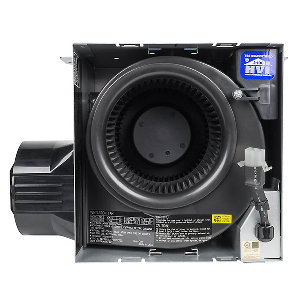 100 CFM Integrity Bath Exhaust Fan, Edge-Lit Dimmable LED Light