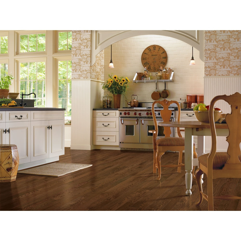 Échantillon de parquet contrecollé en chêne Deep Russet 3 pouces x 6 pouces