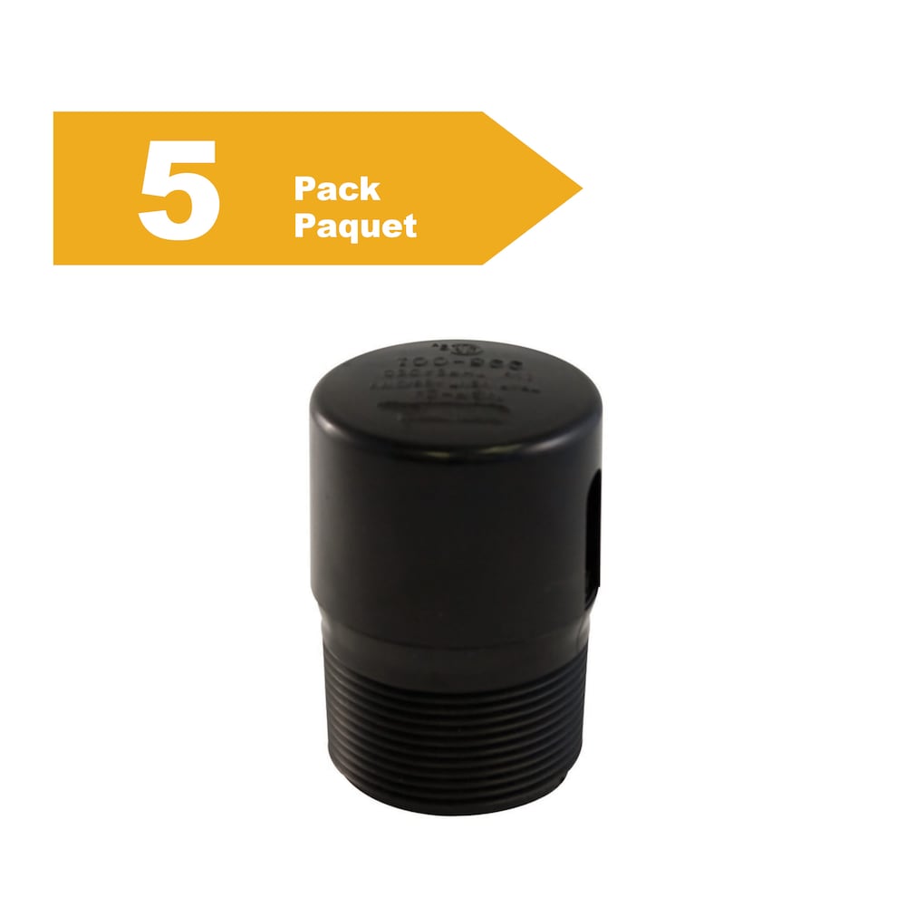 Évent de piège fileté de 1-1/2 pouce (paquet de 5)