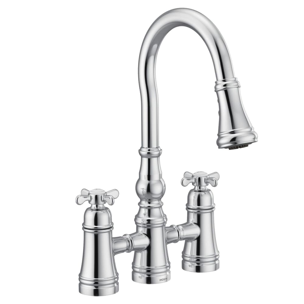 Robinet de cuisine à tirette Weymouth en chrome