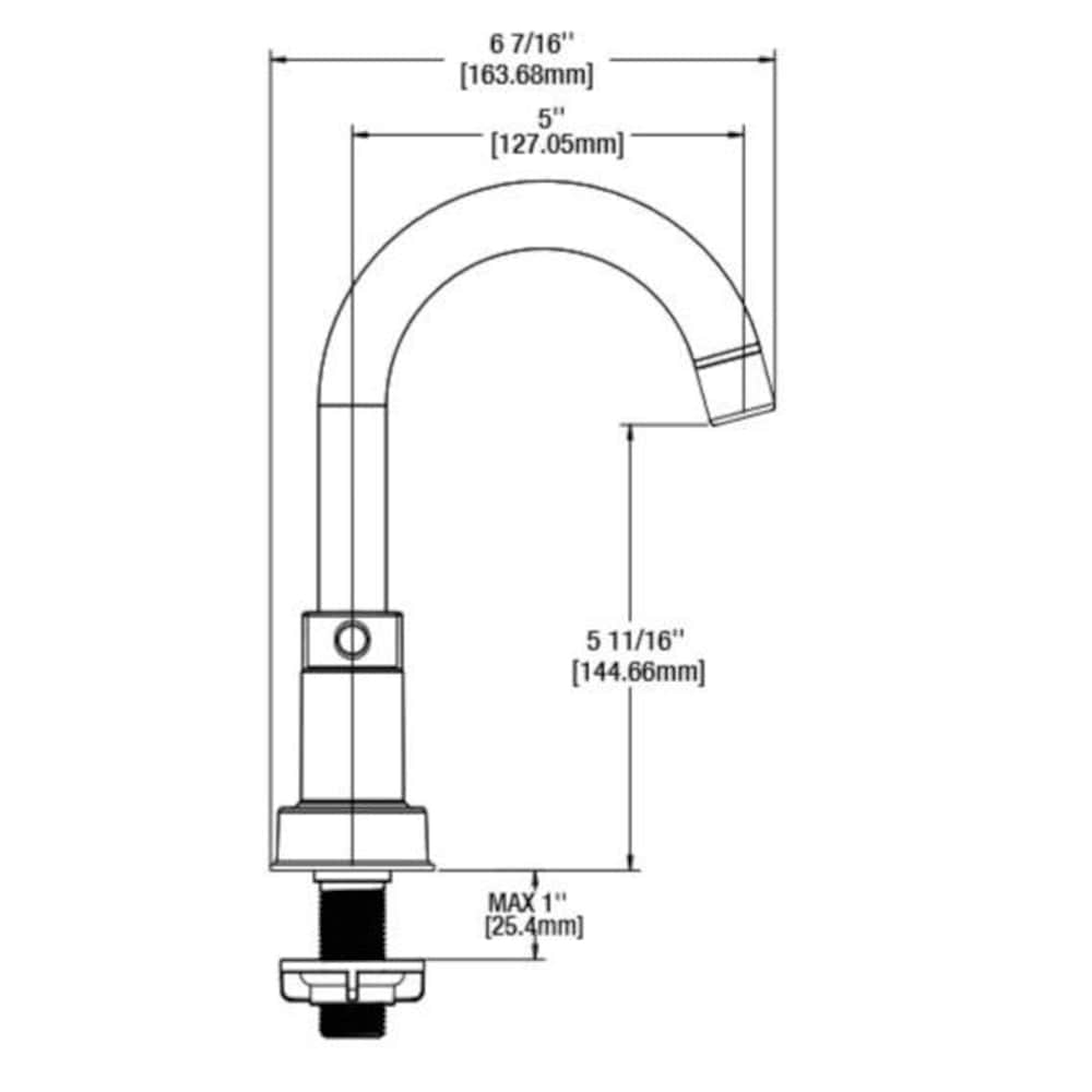 Robinet de salle de bain à arc élevé à 2 poignées et à ensemble central de 4 pouces Dorind avec ensemble de vidange à poussoir en chrome