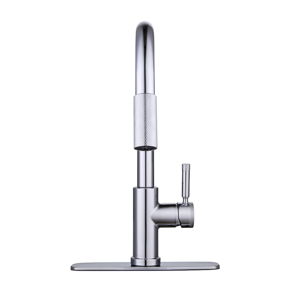 Parnell Single-Handle Pull-Down Sprayer with TurboSpray and FastMount Kitchen Faucet in Chrome