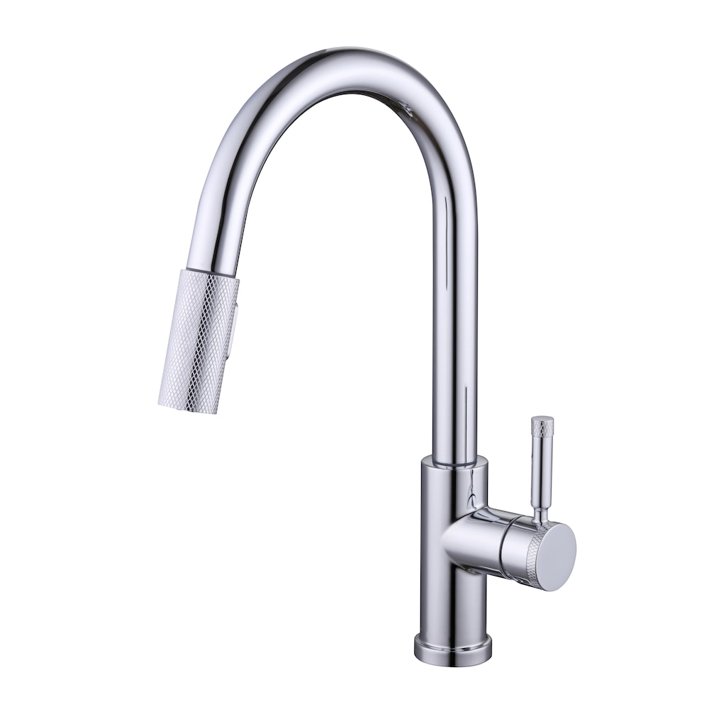 Parnell Single-Handle Pull-Down Sprayer with TurboSpray and FastMount Kitchen Faucet in Chrome