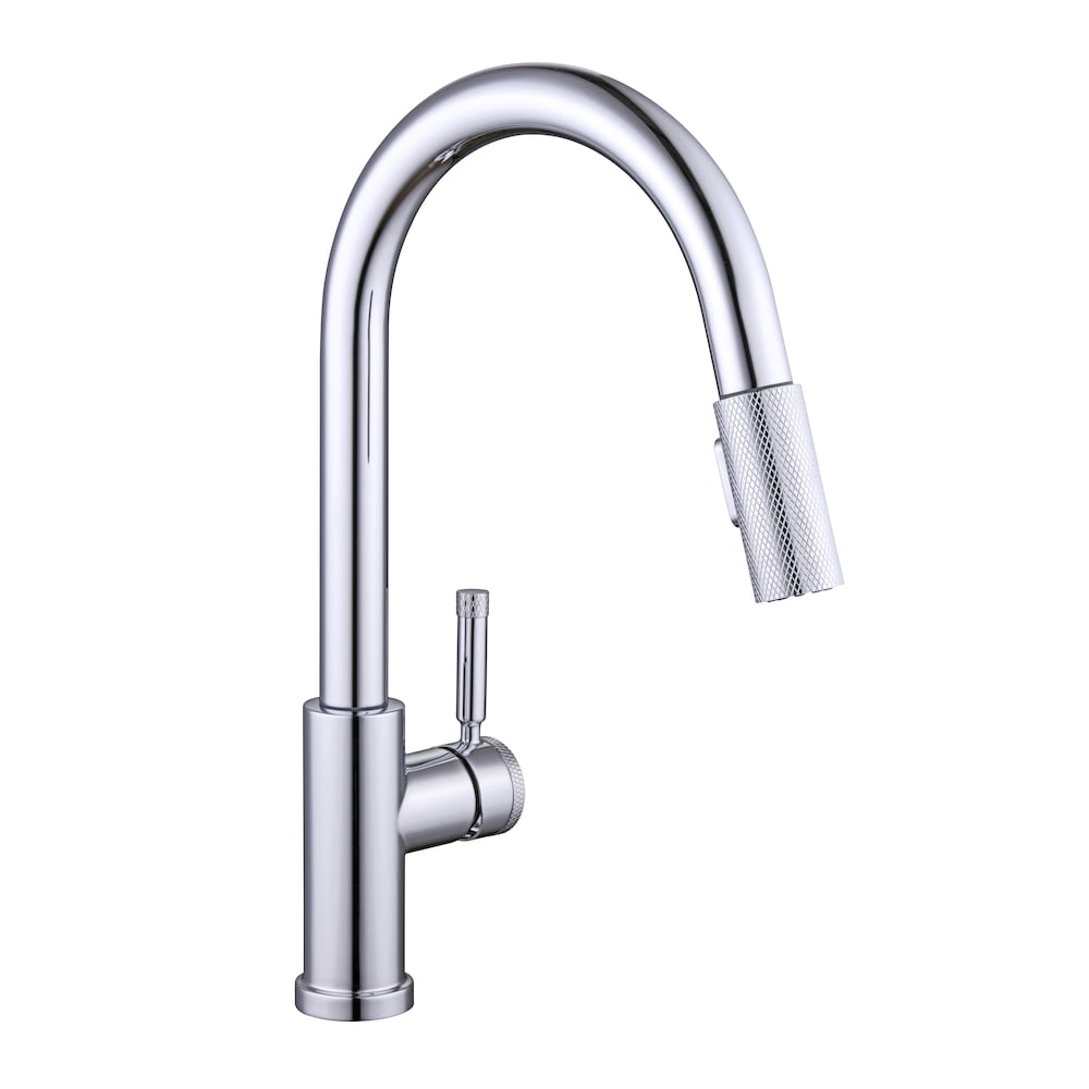 Parnell Single-Handle Pull-Down Sprayer with TurboSpray and FastMount Kitchen Faucet in Chrome