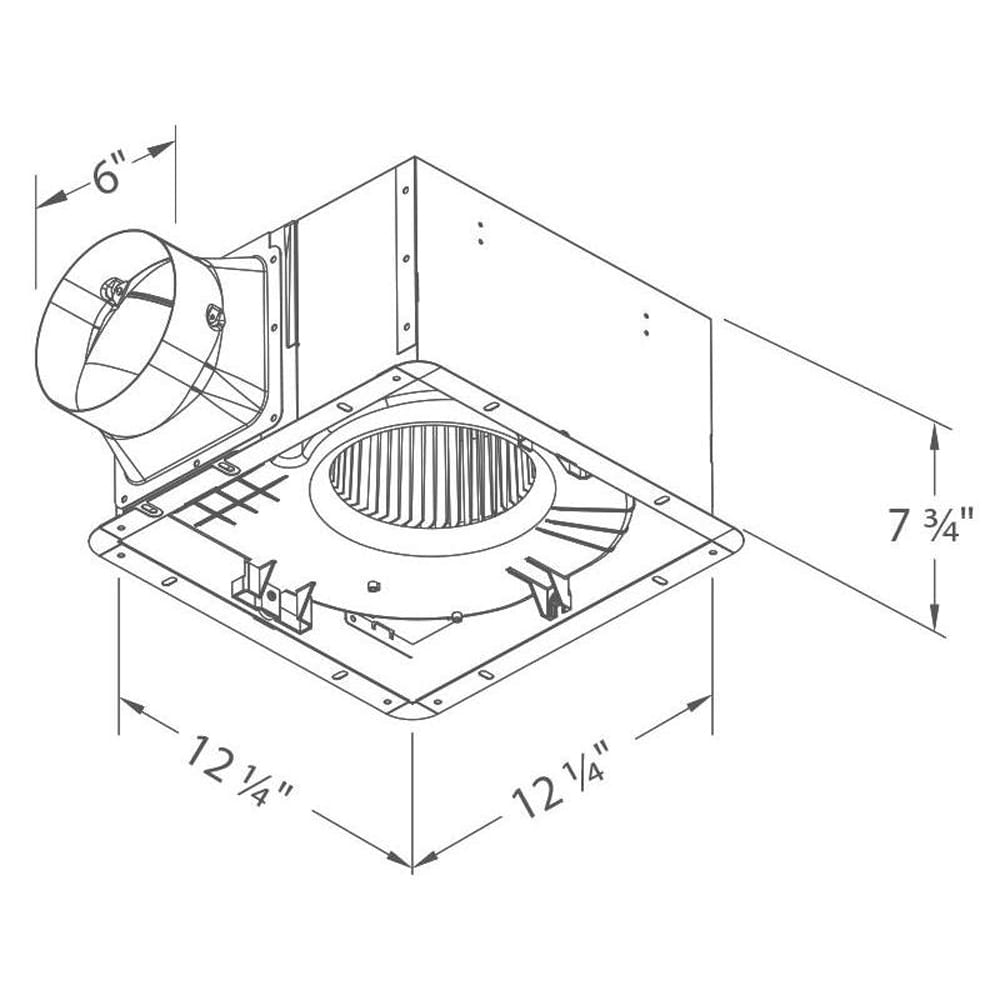 Pro Series 300 CFM Ceiling Bathroom Exhaust Fan, ENERGY STAR