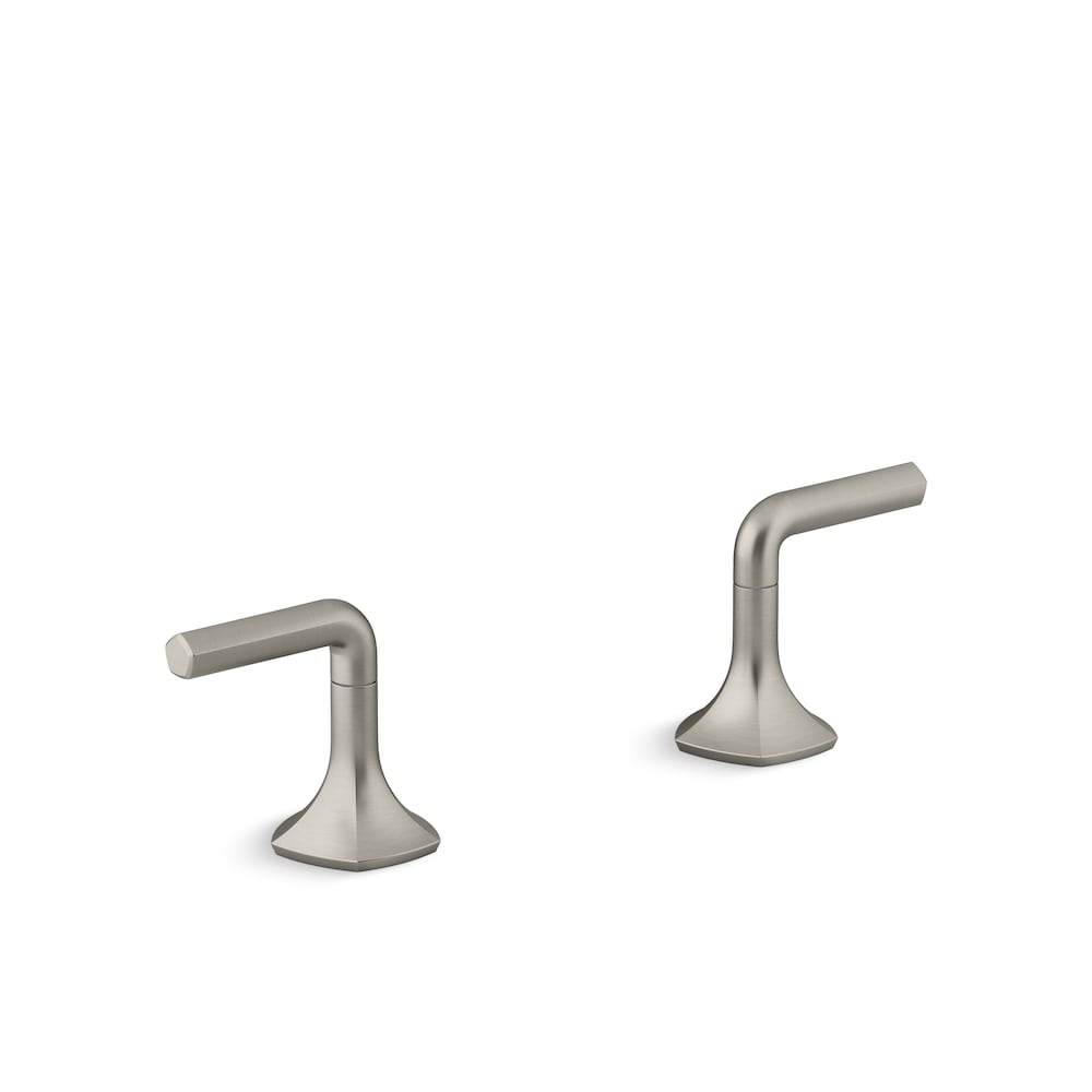 Occasion Deck-Mount Lever Bath Faucet Handles in brushed nickel