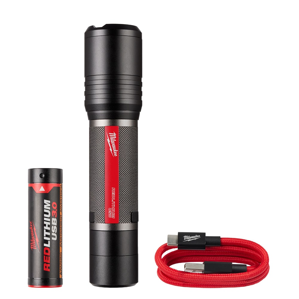 2,000 Lumens REDLITHIUM USB Slide Focus Flashlight