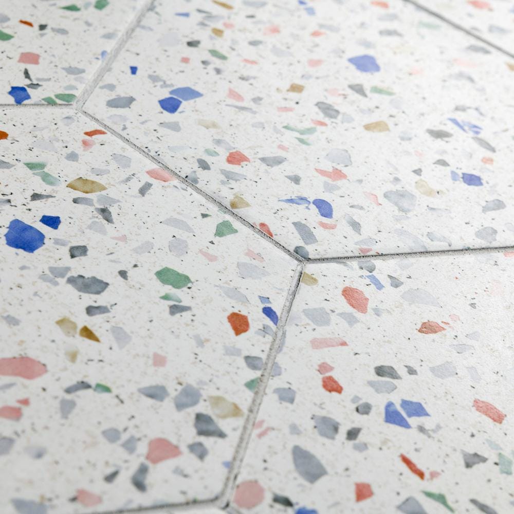 Carreaux de sol et de mur en porcelaine Venice Hex Colors Light de 8 5/8 po x 9 7/8 po (11,5 pi2/caisse)