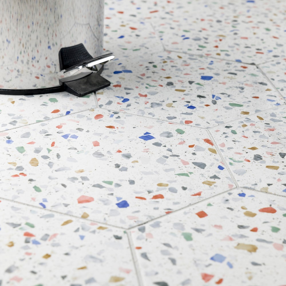 Carreaux de sol et de mur en porcelaine Venice Hex Colors Light de 8 5/8 po x 9 7/8 po (11,5 pi2/caisse)