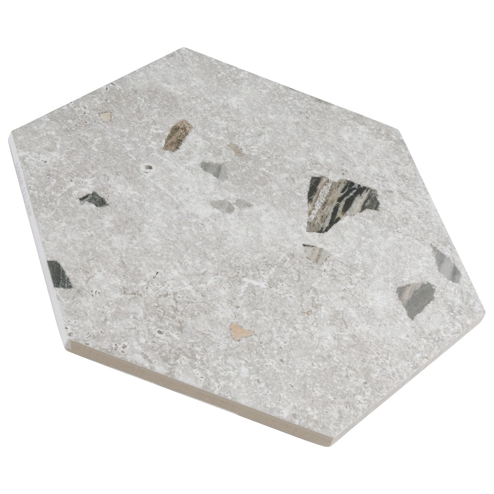 Sonar Hex Silver 8-5/8-inch x 9-7/8-inch Porcelain Floor and Wall Tile (11.5 sq. ft./Case)