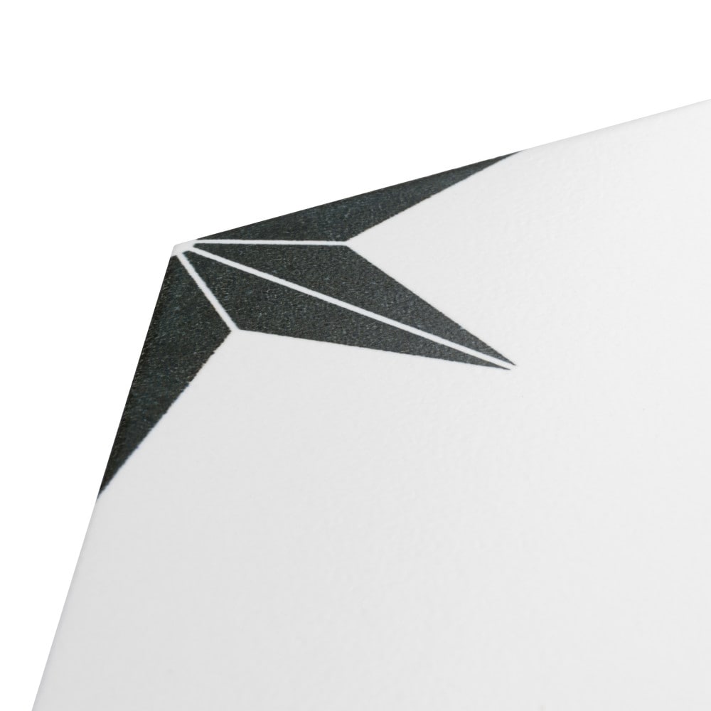 Stella Hex Nero 8-5/8-inch x 9-7/8-inch Porcelain Floor and Wall Tile (11.5 sq. ft./Case)