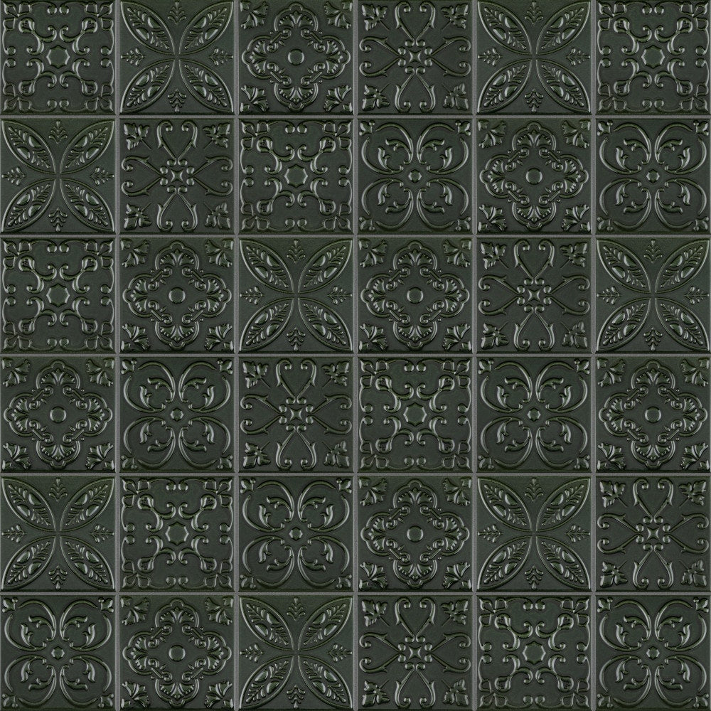 Carreaux muraux en céramique Trend Green de 7 7/8 po x 7 7/8 po (9,24 pi2/caisse)